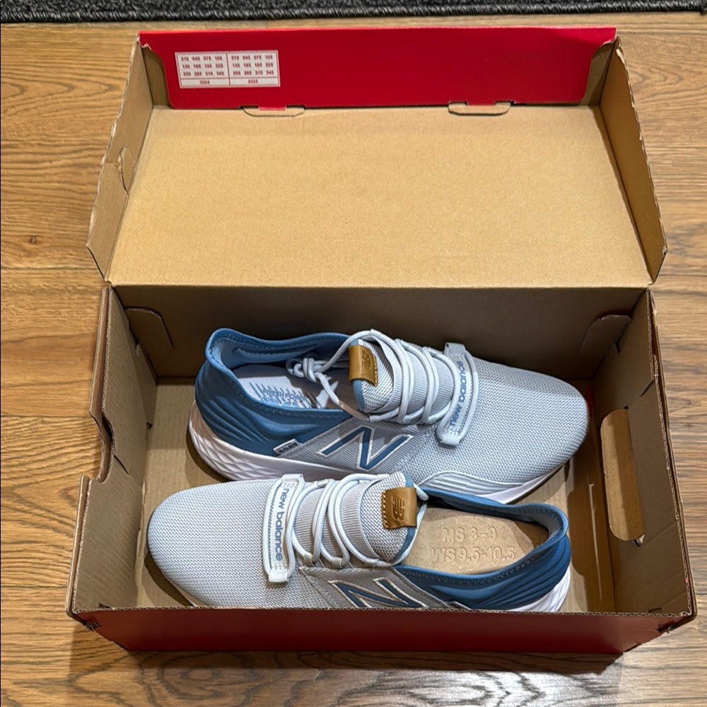New Balance Blue and White Sneakers